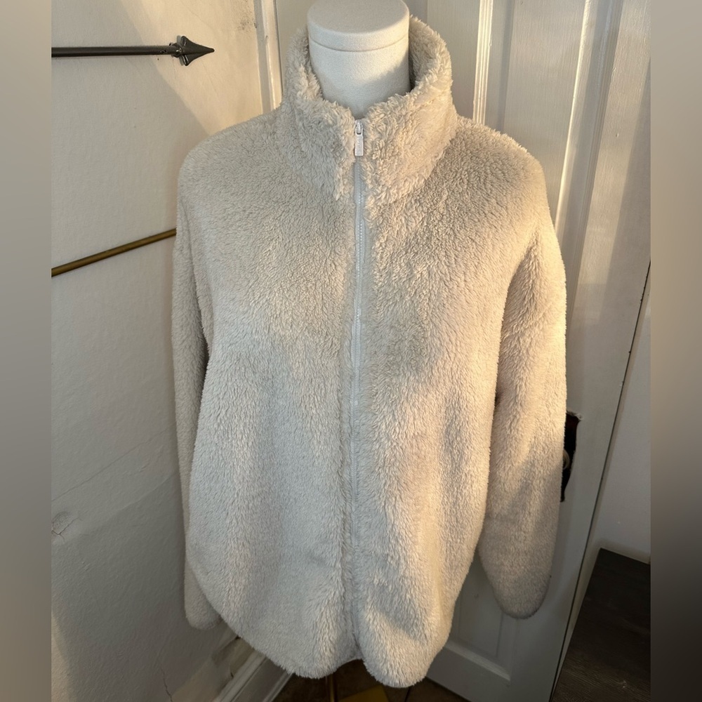 PINK Victoria's Secret White Fleece Jacket